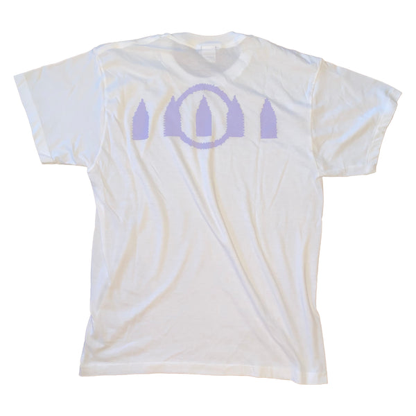 LIGHT VIOLET SLOGAN T-SHIRT